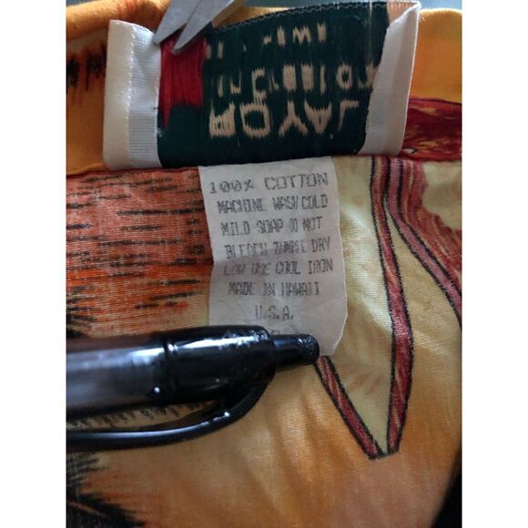 Royal Hawaiian creation orange summer shirt&short set made in Hawaii size 8 mont - Picture 10 of 10